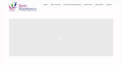 Desktop Screenshot of perthpaediatrics.com.au